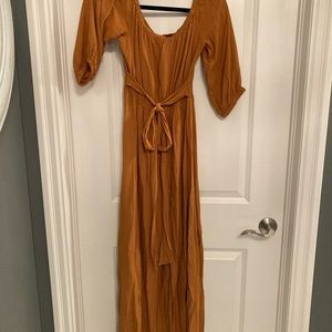 Maxi Dress mustard color